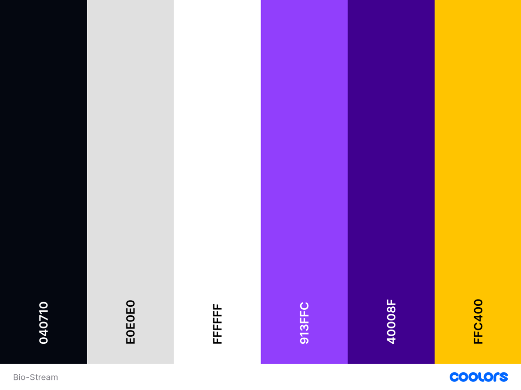 Bio-Stream's palette