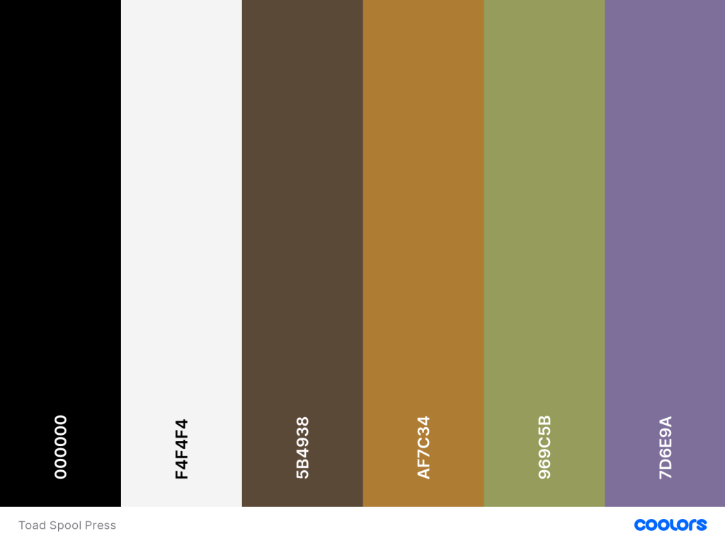 Toad Spool Press' Palette