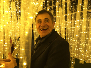 Bob Knickle at the Enjoy Center for the Lights Festival